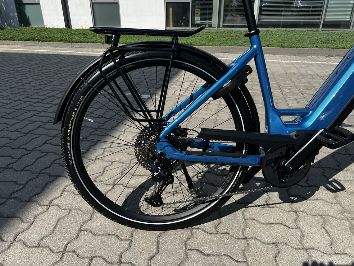 Schwalbe na rowerze Stevens