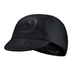 Czapka kolarska z daszkiem BELLO All Black