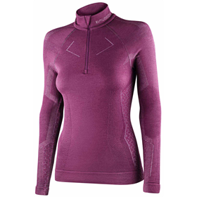 Podkoszulek damski z długim rękawem BRUBECK Extreme Merino Zip