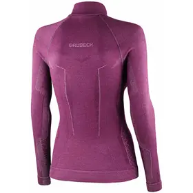Podkoszulek damski z długim rękawem BRUBECK Extreme Merino Zip