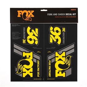 Naklejki na amortyzator FOX RACING SHOX 