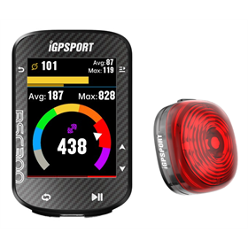 Nawigacja rowerowa IGPSPORT BSC300 + lampka tylna TL30 