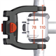 Adapter do kierownicy KLICKFIX E