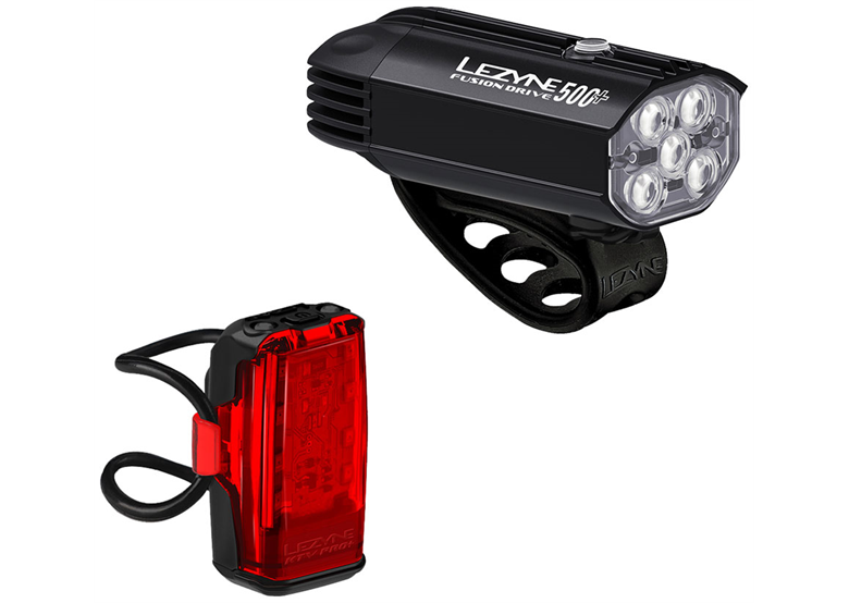 Zestaw lampek rowerowych LEZYNE Fusion Drive 500+ / KTV Drive Pro+