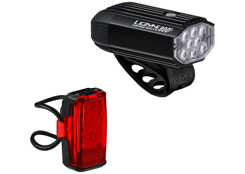 Zestaw lampek rowerowych LEZYNE Micro Drive 800+ / KTV+ Drive