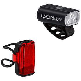 Zestaw lampek rowerowych LEZYNE Mini Drive 450+ / KTV Drive Pro+