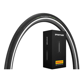 Opona PIRELLI Cinturato Velo TLR + Dętka PIRELLI SporTube 28