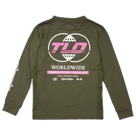 Koszulka rowerowa dziecięca TROY LEE DESIGNS Skyline Ride Worldwide LS